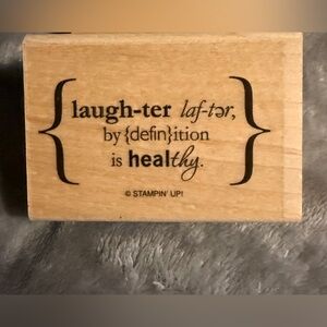 Stampin' Up! Laugh-ter Decorative Stamp